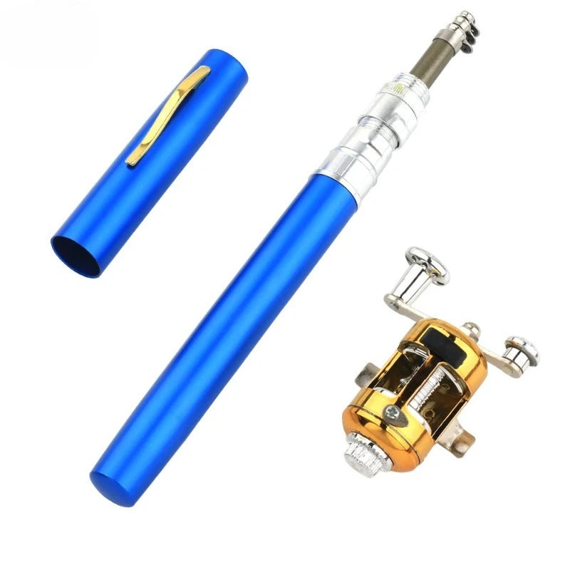 Mini Telescopic Pen Fishing Rod and Reel Combo Set