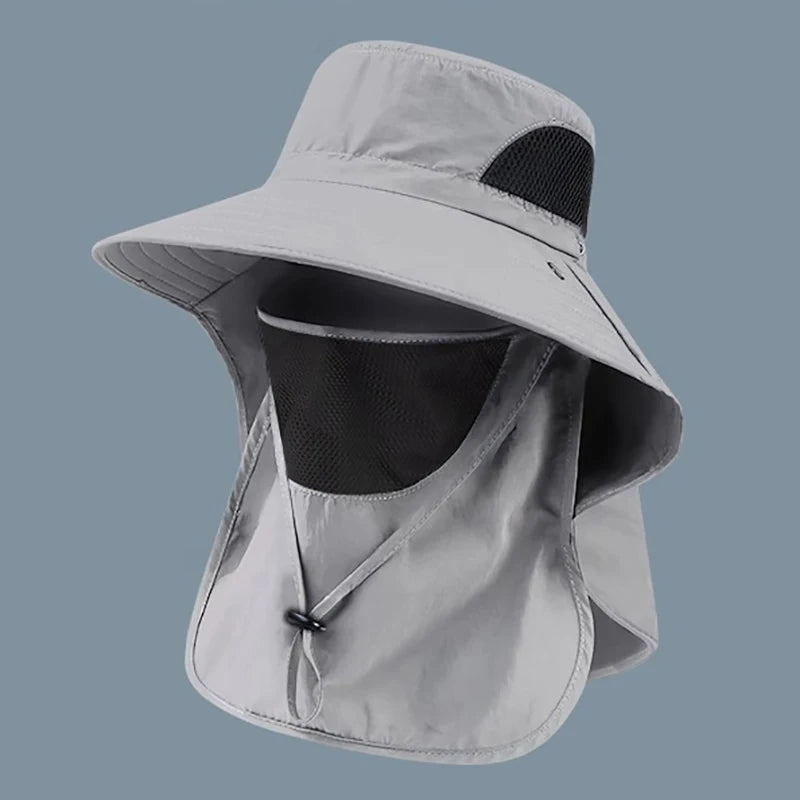 UV Protection Sun Hat – Outdoor Bucket Hat with Neck Flap