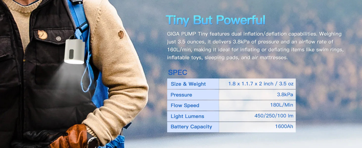 3-in-1 Mini Portable Inflator