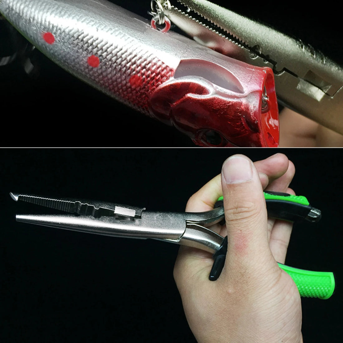 18cm Carbon Steel Fishing Pliers – Line Cutter & Hook Remover