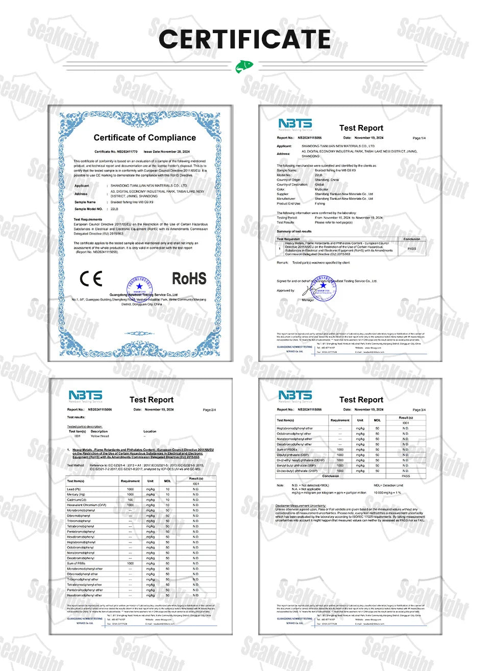 SeaKnight W8 II 300M PE Braided Fishing Line – 8-Weave Saltwater Grade