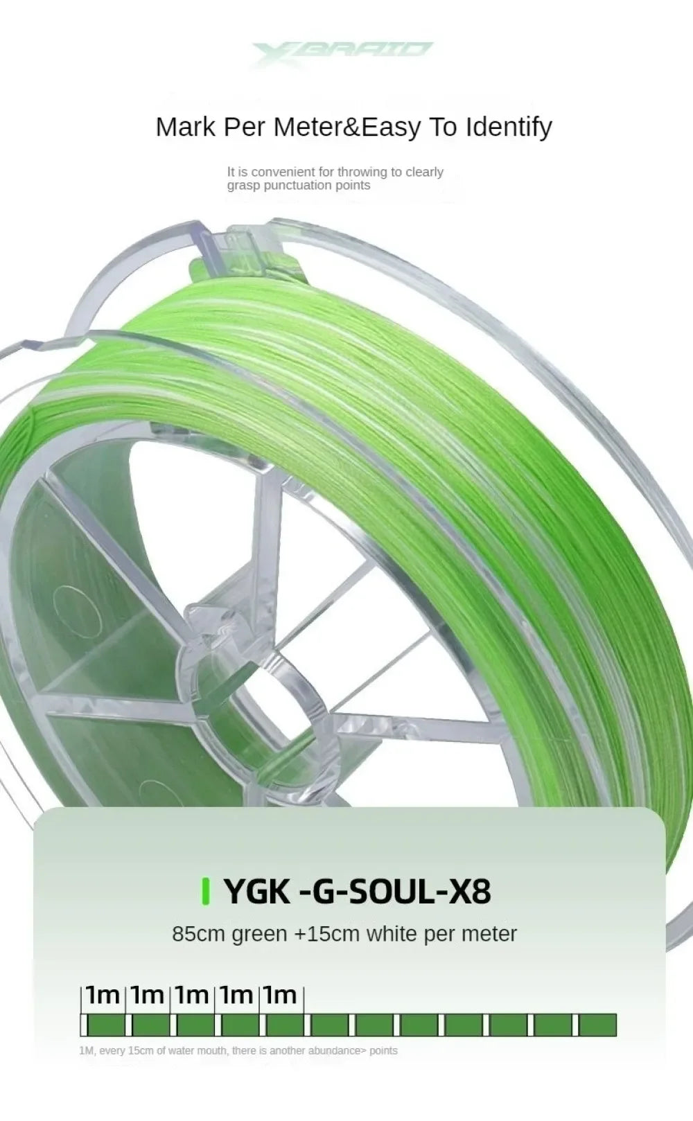 YGK G-SOUL X8 Braid – 200M 8-Strand PE Fishing Line