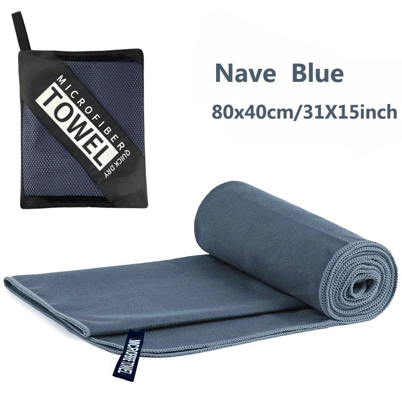 Quick-Dry Microfiber Towel – 40x80cm Lightweight Travel & Sports Towel