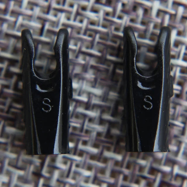 50pcs Arrow Pin Nocks – Size L & S for ID6.2mm/ID4.2mm Shafts