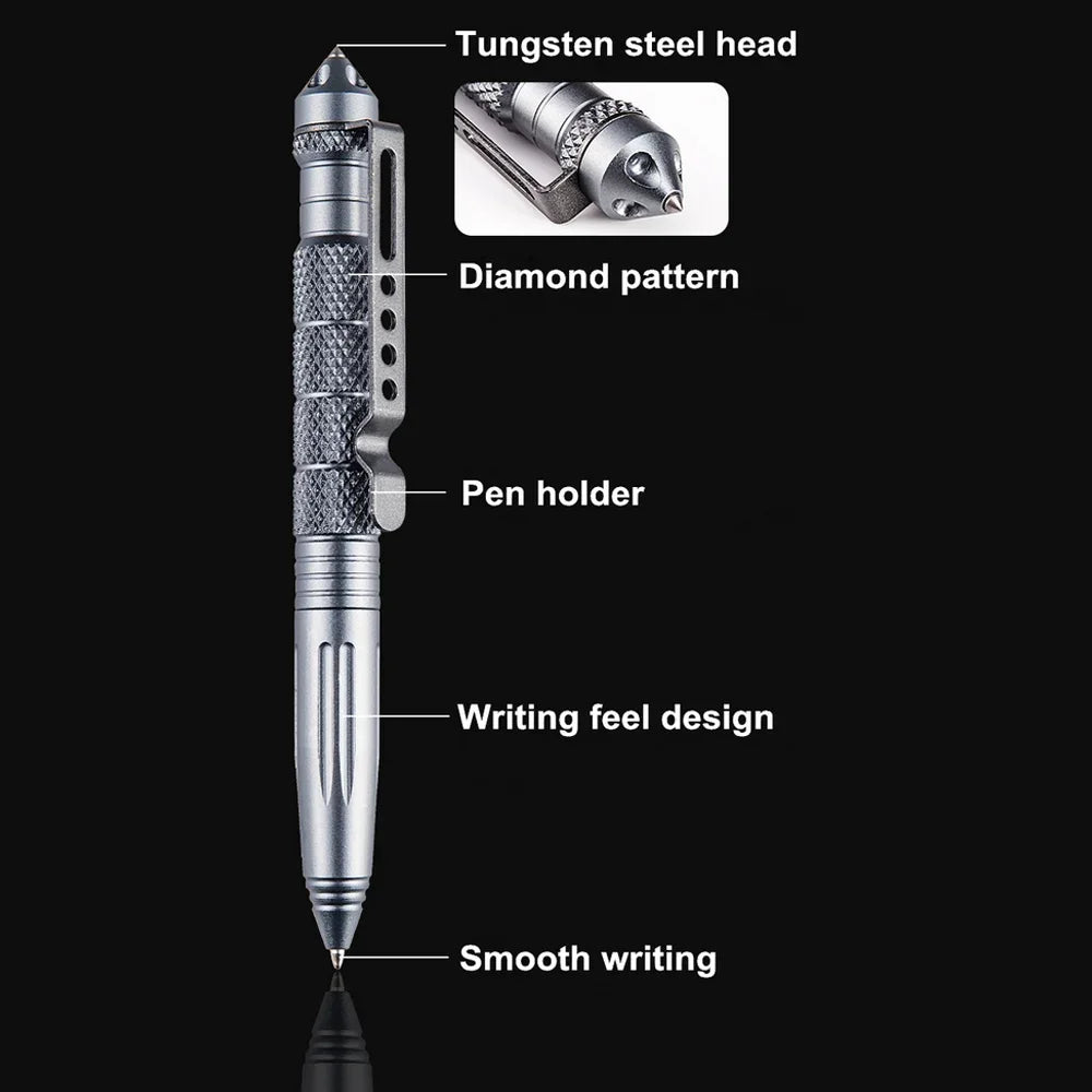 Multifunction Tactical Pen with Emergency Glass Breaker