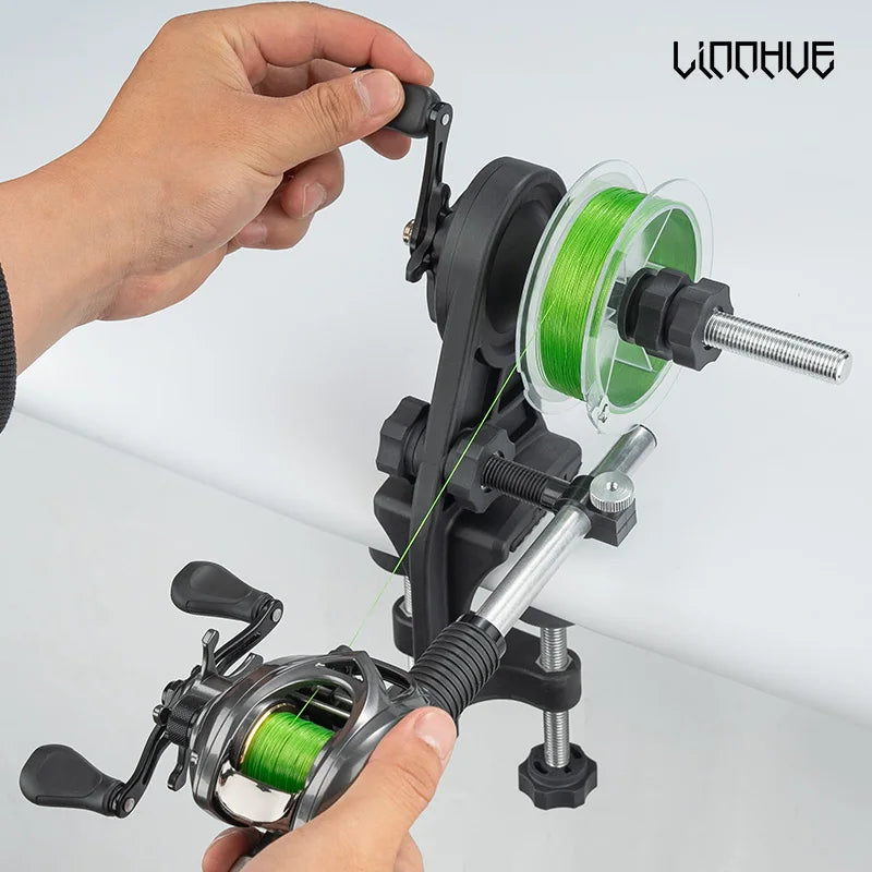 LINNHUE Fishing Line Winder – Lightweight Spooler for Spinning & Baitcasting Reels