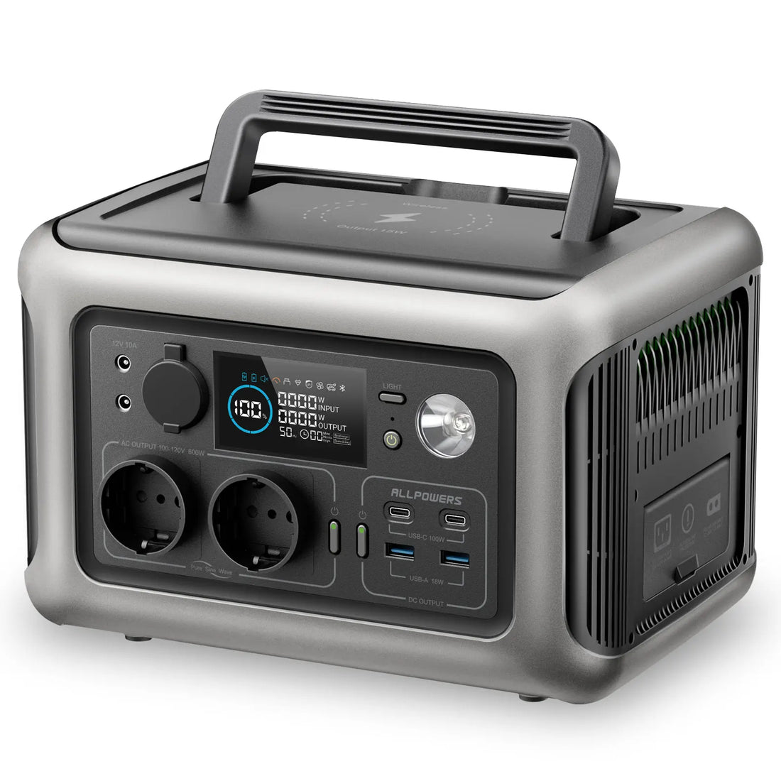 Portable Power Station – 600W/299Wh LiFePO4 Generator