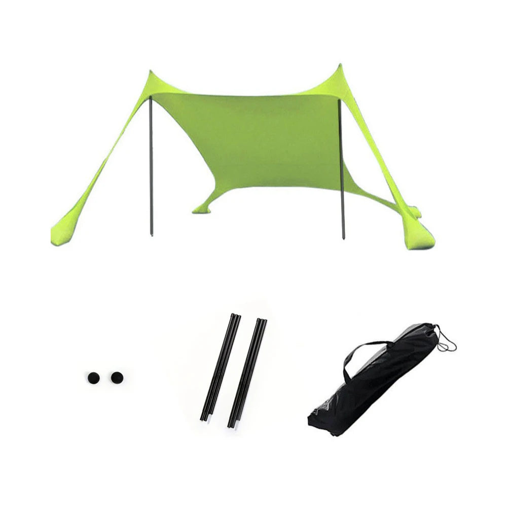 Portable Beach Tent Sun Shelter – UPF50+ Windproof Family Canopy