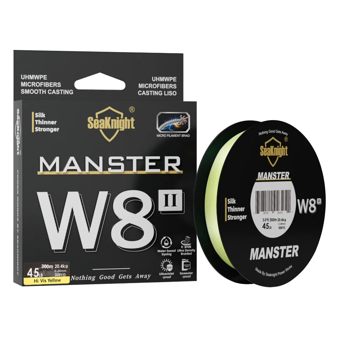 SeaKnight W8 II 300M PE Braided Fishing Line – 8-Weave Saltwater Grade