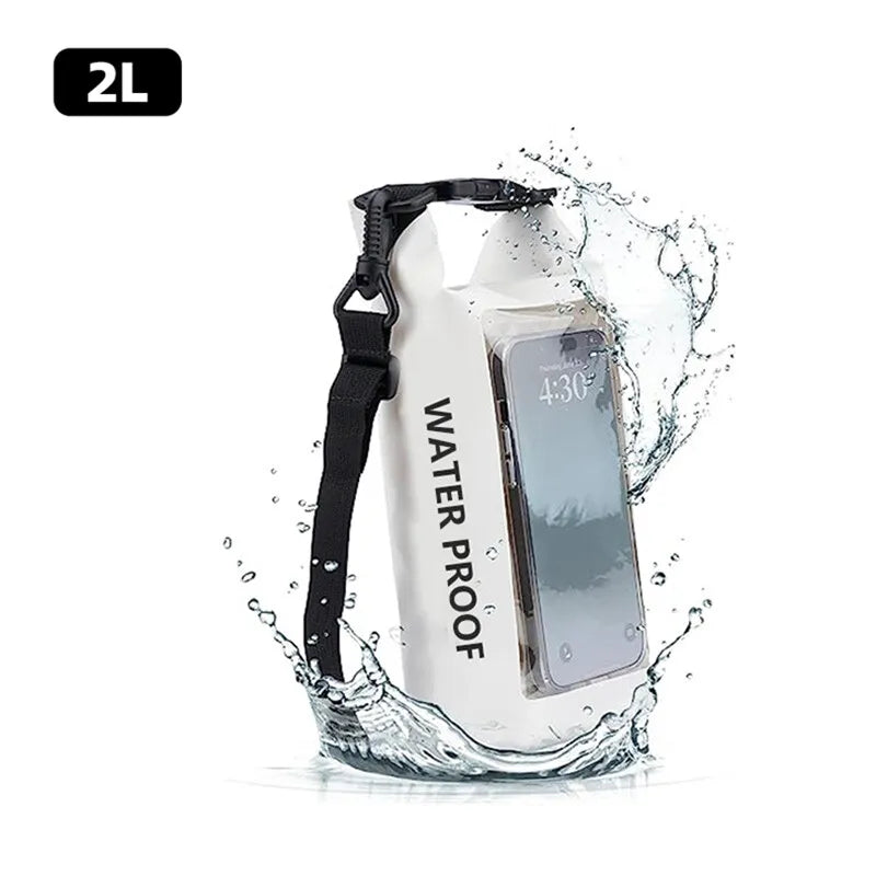 Waterproof Dry Bag with Touchscreen – 2L/5L for Outdoor Sports