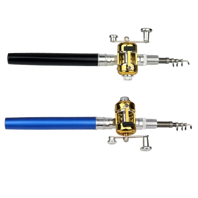 Mini Telescopic Pen Fishing Rod and Reel Combo Set