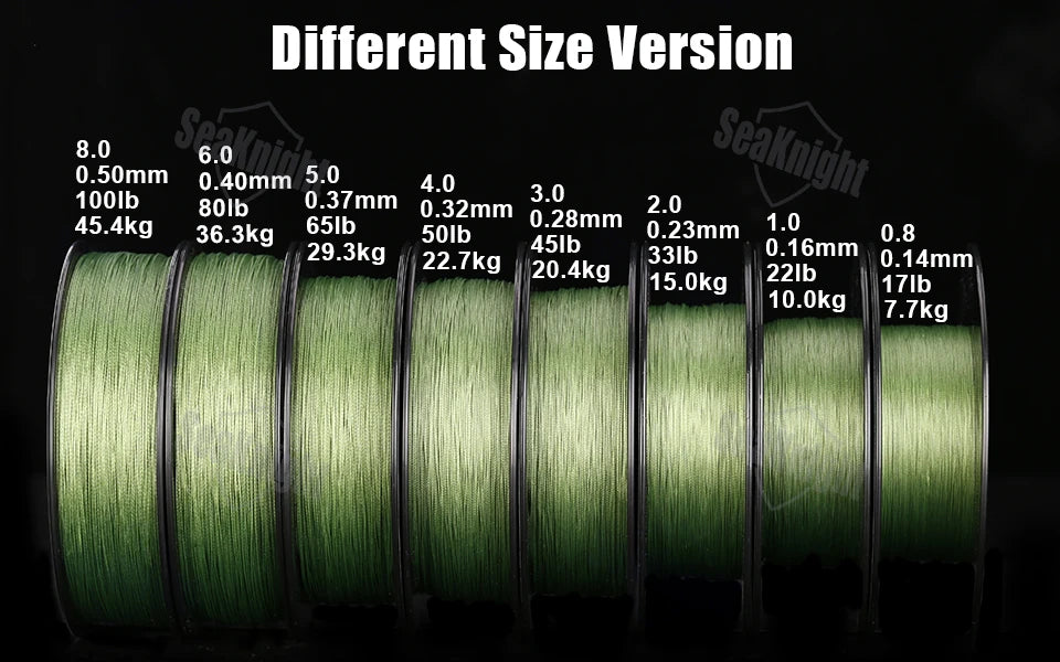 SeaKnight W8 II 300M PE Braided Fishing Line – 8-Weave Saltwater Grade