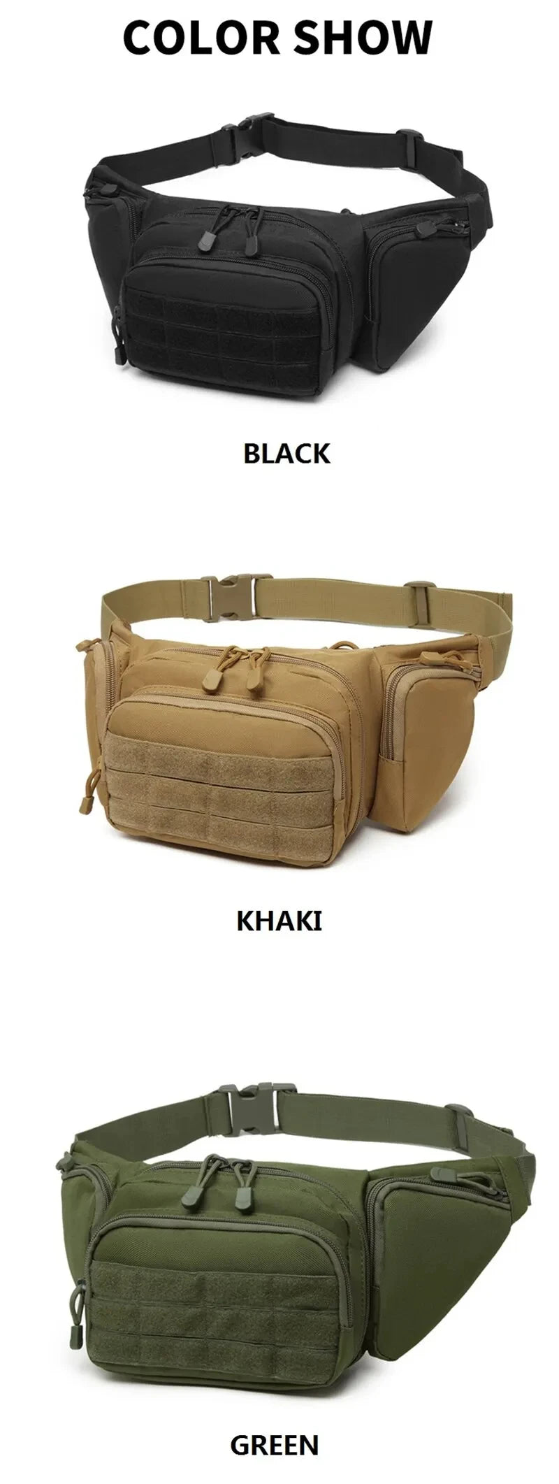 Tactical Nylon Waist Pack – Army Green