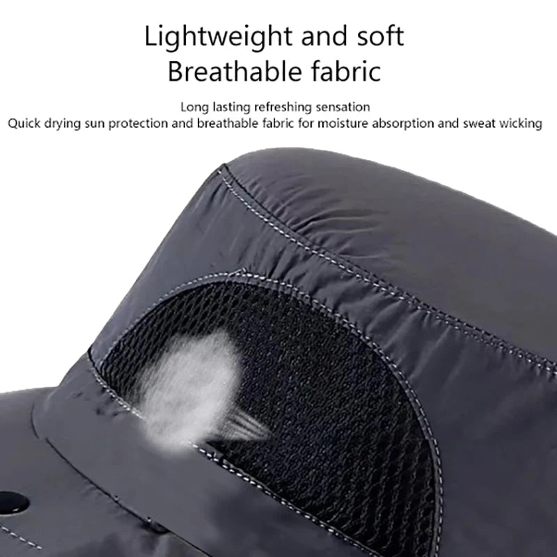 UV Protection Sun Hat – Outdoor Bucket Hat with Neck Flap