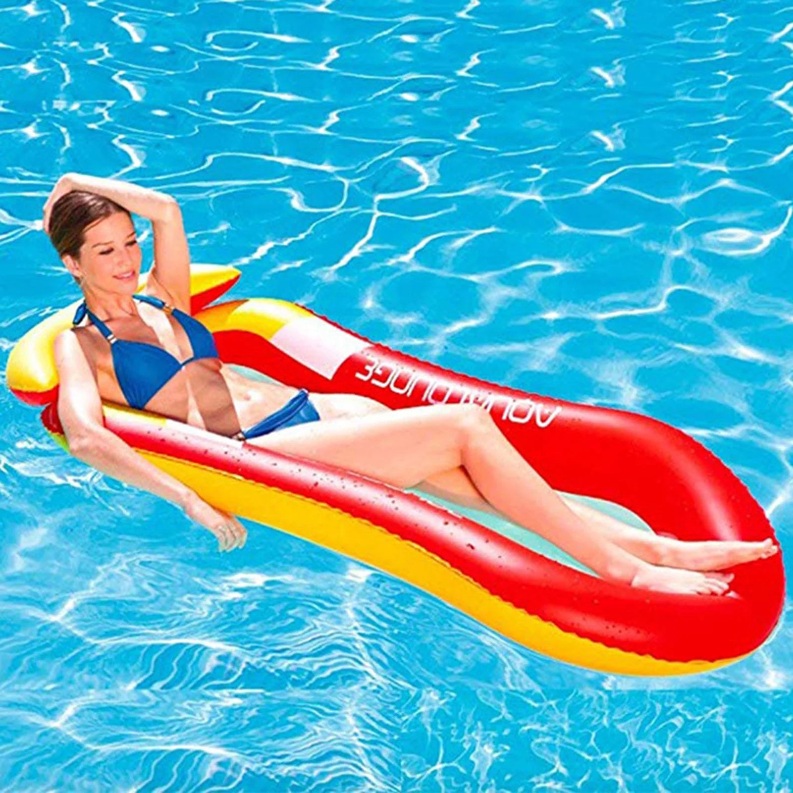 Inflatable Pool Lounger Float Hammock Bed