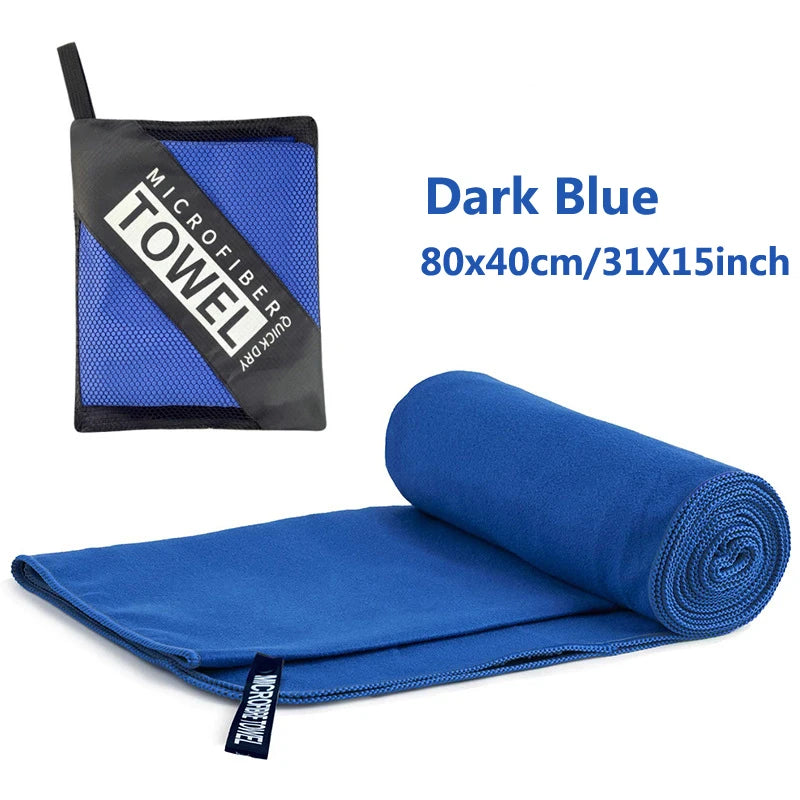 Quick-Dry Microfiber Towel – 40x80cm Lightweight Travel & Sports Towel