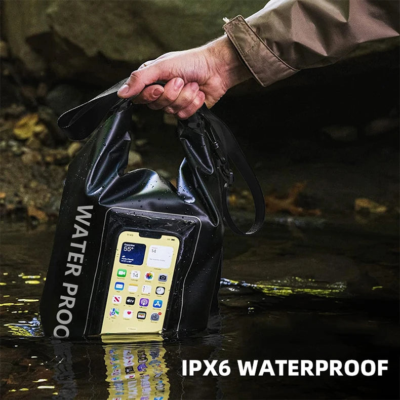 Waterproof Dry Bag with Touchscreen – 2L/5L for Outdoor Sports