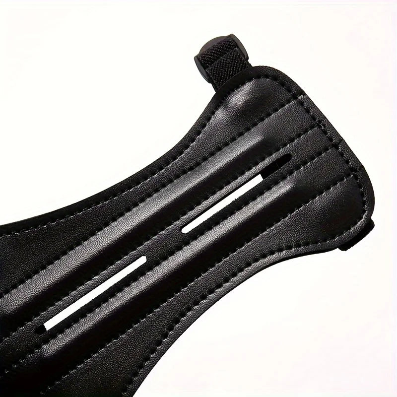 Leather Archery Arm Guard – Adjustable Forearm Protector