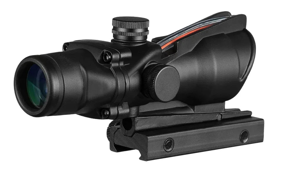 4x32 Tactical Riflescope – Green/Red Fiber Optic Reticle Sight