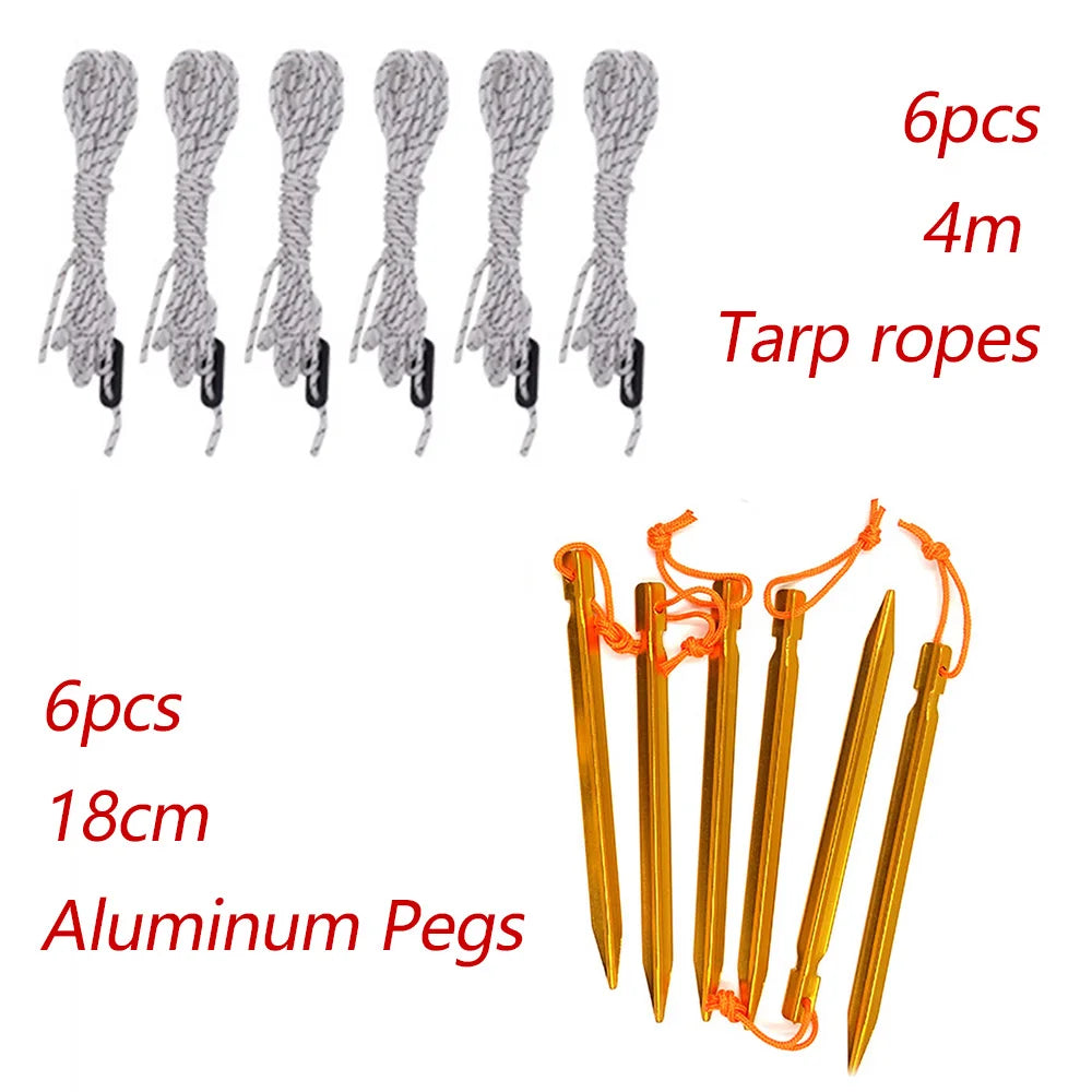 Waterproof Camping Tarp with 19 Hang Points