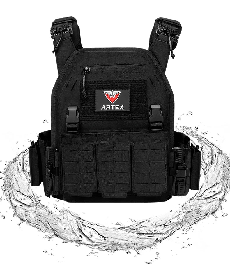 Ranger Green Tactical Plate Carrier Vest – MOLLE & Quick-Release