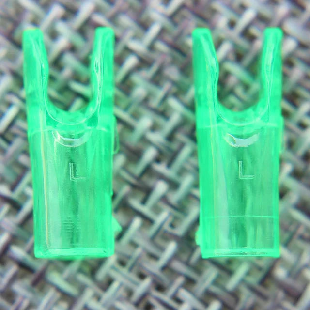 50pcs Arrow Pin Nocks – Size L & S for ID6.2mm/ID4.2mm Shafts