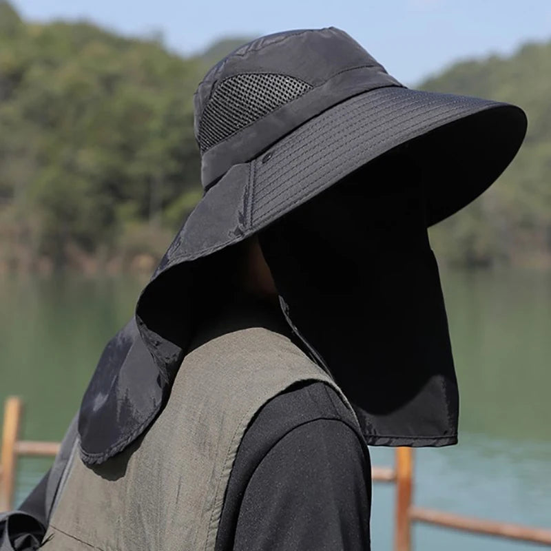 UV Protection Sun Hat – Outdoor Bucket Hat with Neck Flap