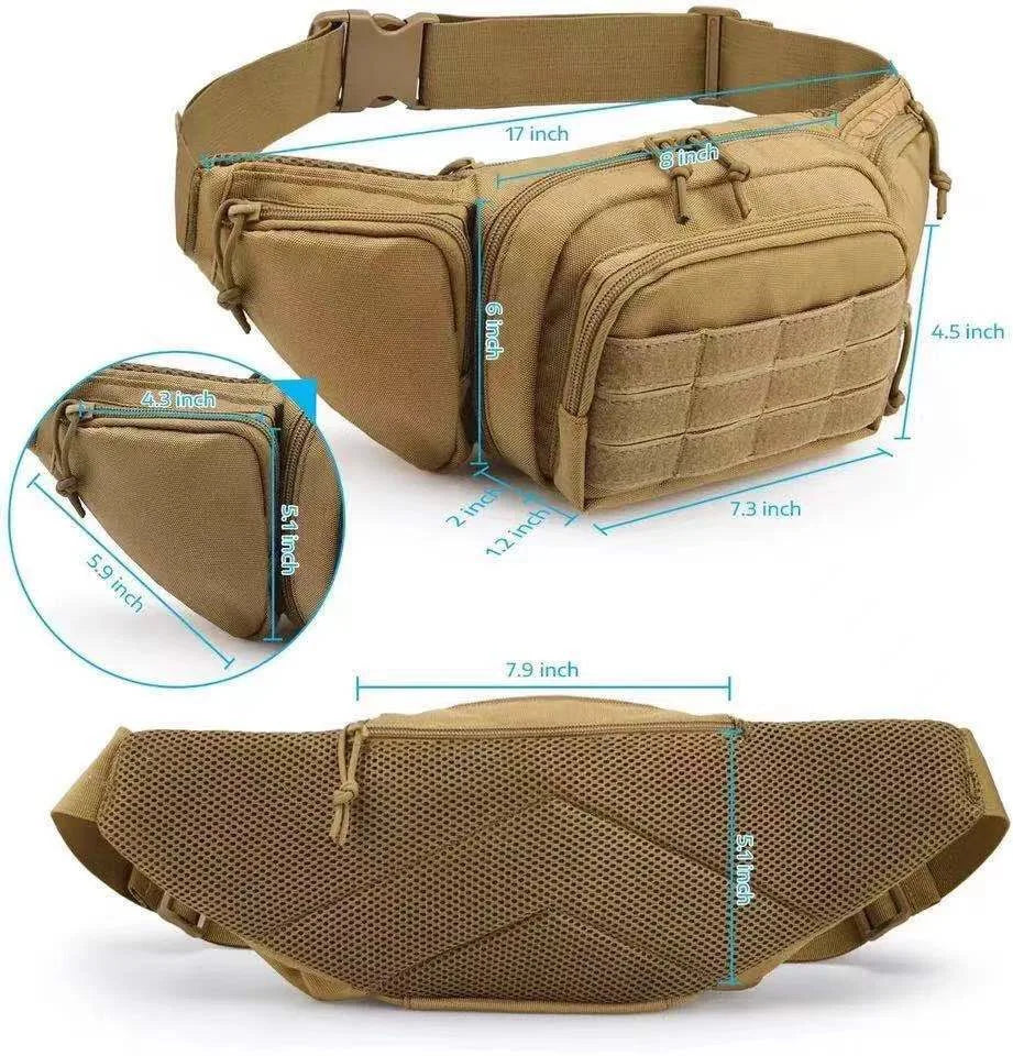 Tactical Nylon Waist Pack – Army Green