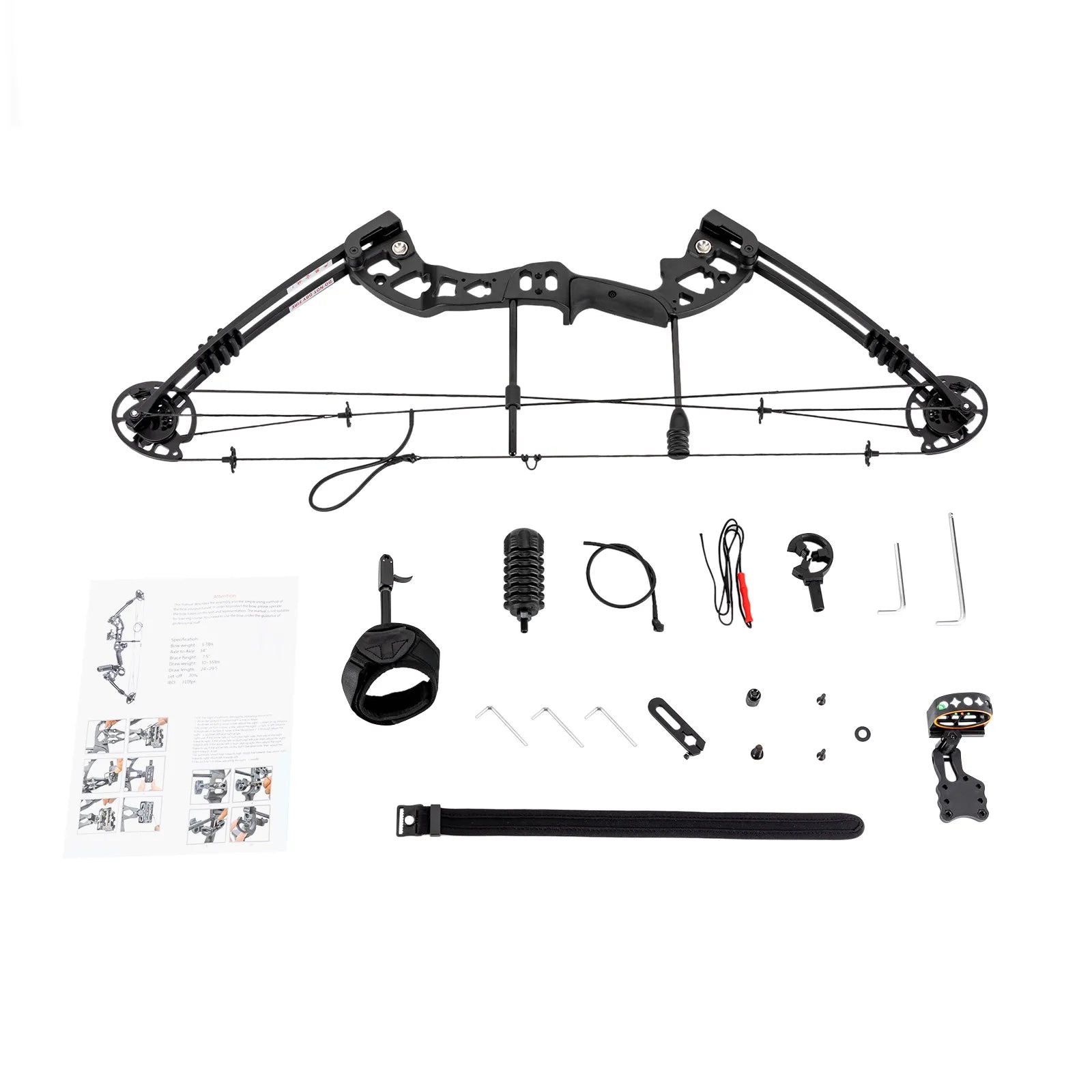 Compound Bow Kit 30-55lbs Adjustable Archery Set