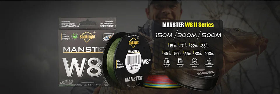 SeaKnight W8 II 300M PE Braided Fishing Line – 8-Weave Saltwater Grade