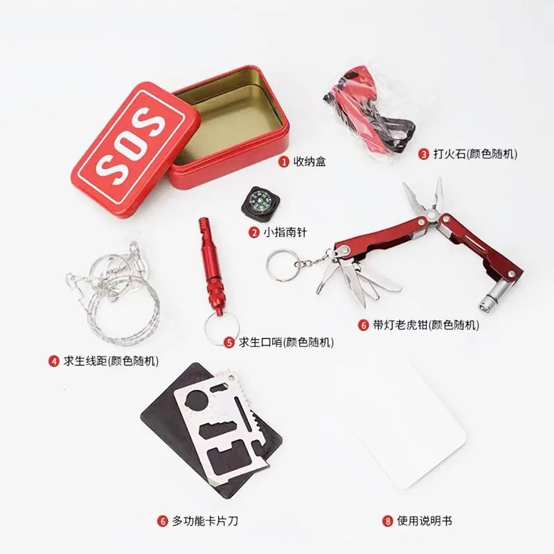 Outdoor Emergency Survival Gear Kit – Lightweight & Durable