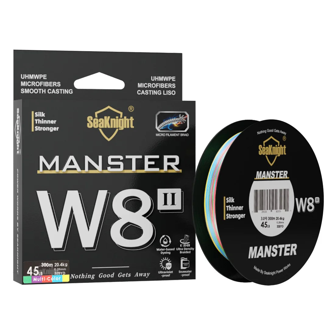 SeaKnight W8 II 300M PE Braided Fishing Line – 8-Weave Saltwater Grade