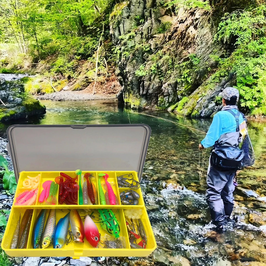 Fishing Lures Kit – 78/122/284PCS Tackle Set