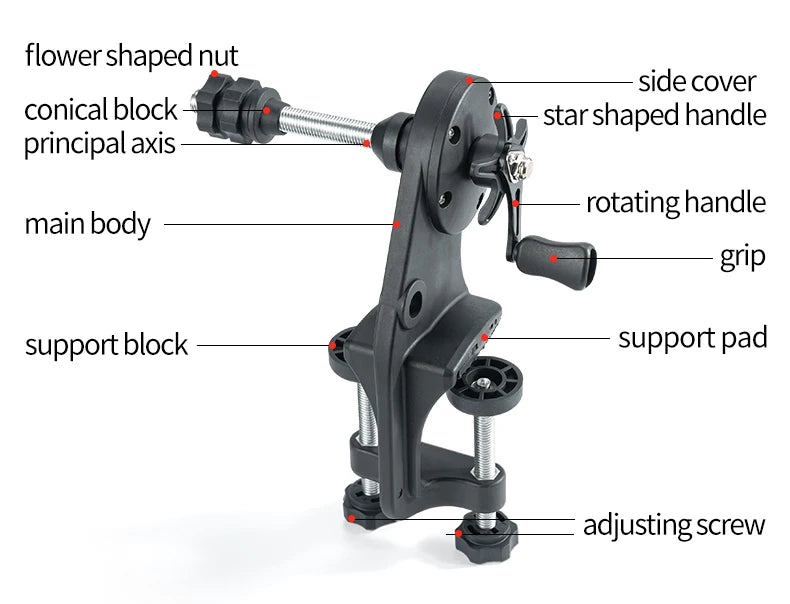 LINNHUE Fishing Line Winder – Lightweight Spooler for Spinning & Baitcasting Reels