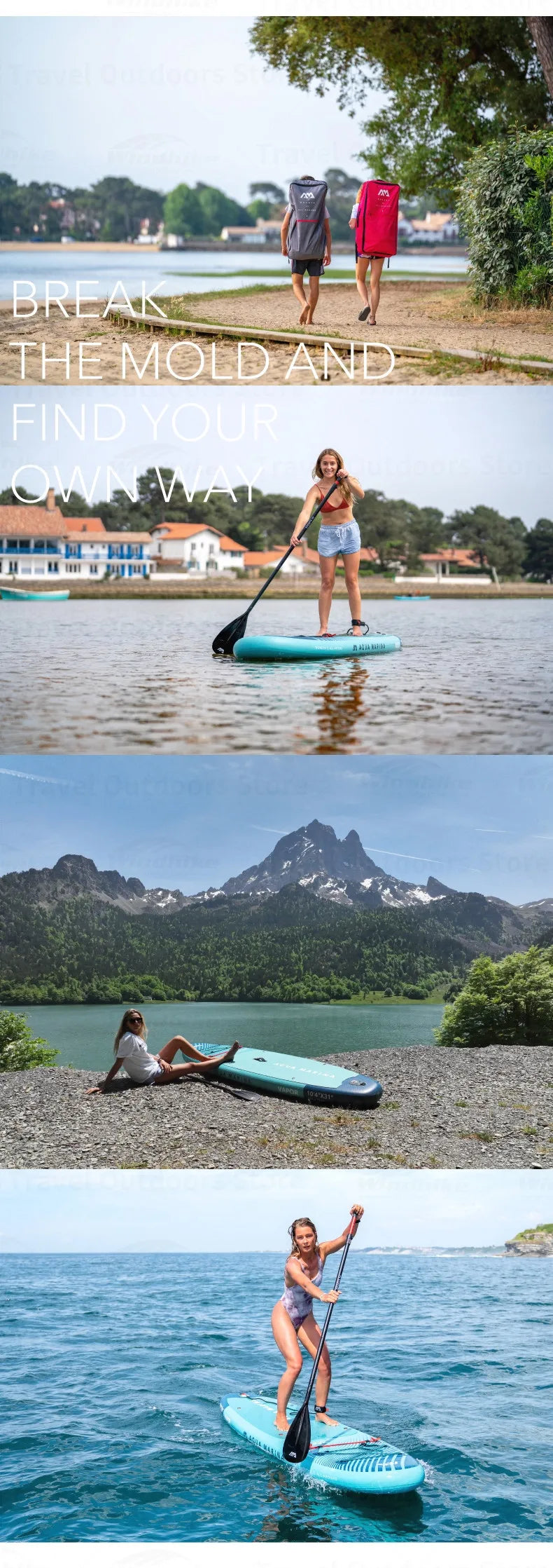 AQUA MARINA VAPOR 10’4” Inflatable SUP Board Set