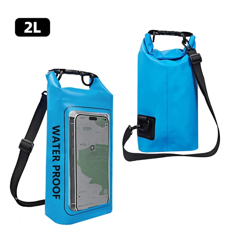 Waterproof Dry Bag with Touchscreen – 2L/5L for Outdoor Sports