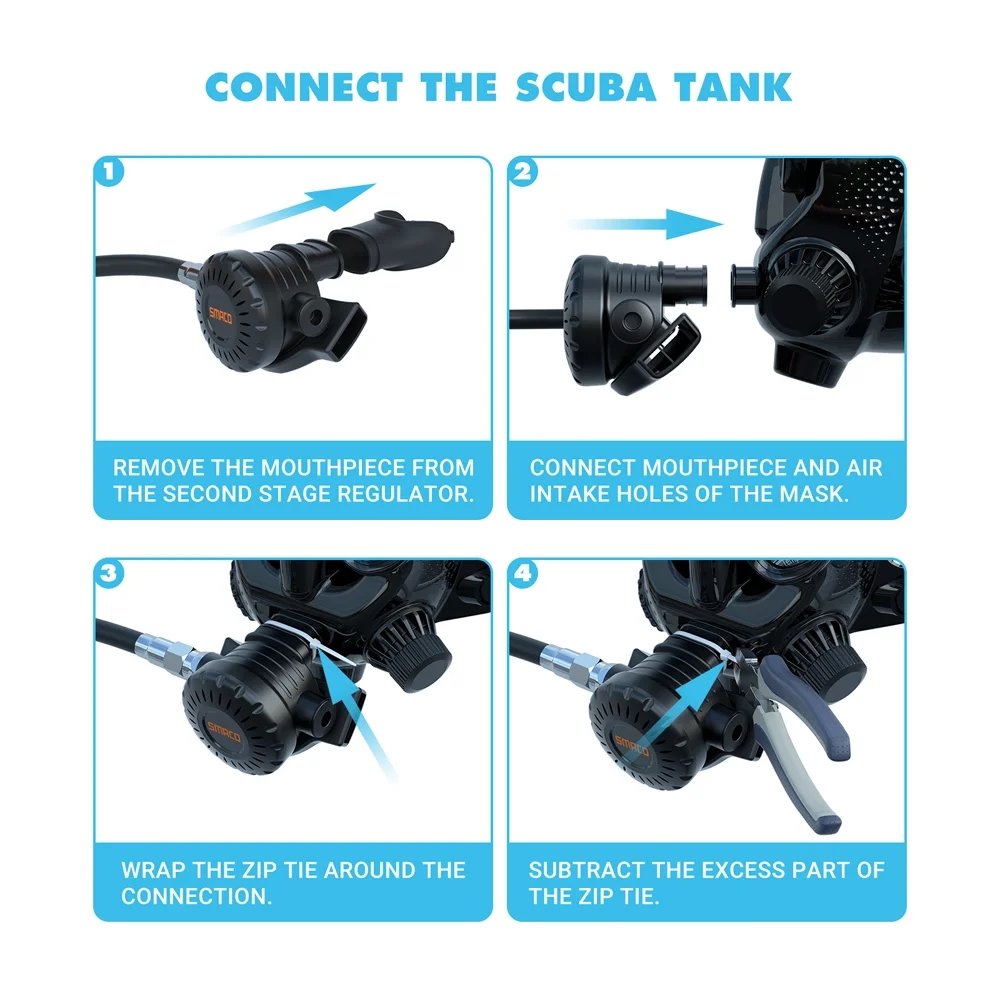 SMACO S400Pro 1L Mini Scuba Tank