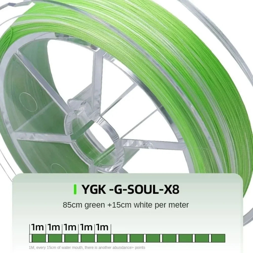 YGK G-SOUL X8 Braid – 200M 8-Strand PE Fishing Line