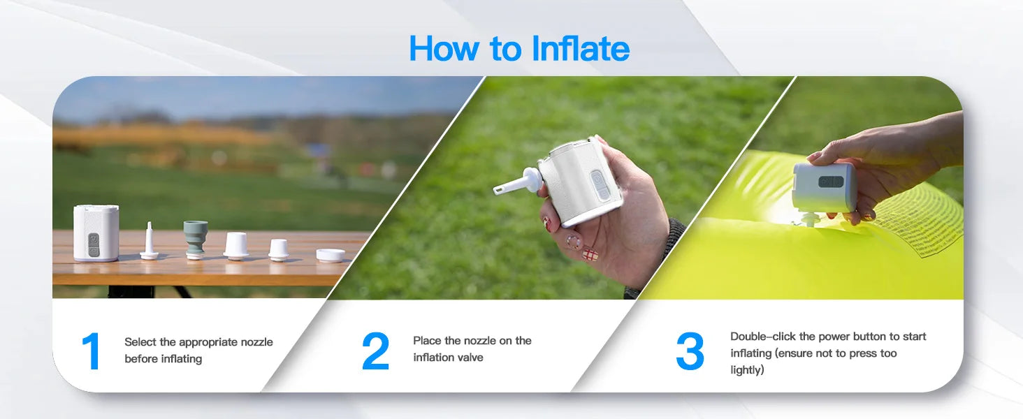 3-in-1 Mini Portable Inflator