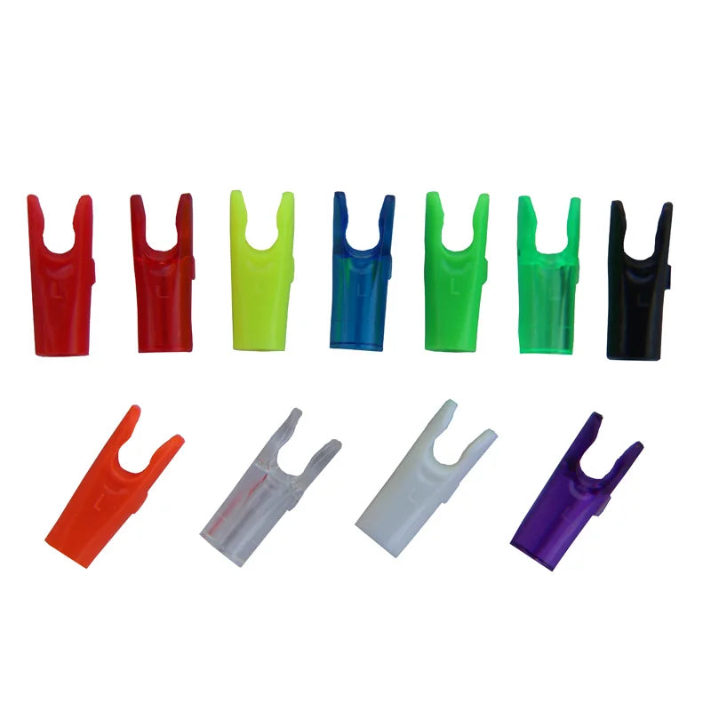 50pcs Arrow Pin Nocks – Size L & S for ID6.2mm/ID4.2mm Shafts