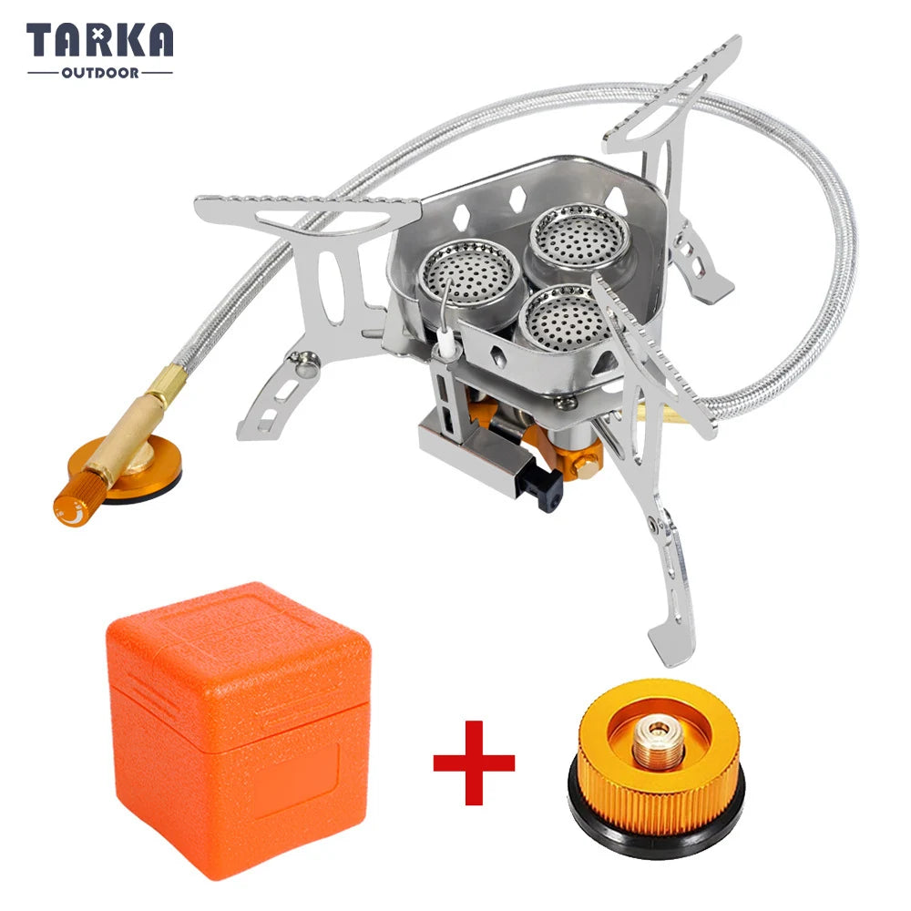 3-Head Folding Gas Stove – 5800W Camping Burner