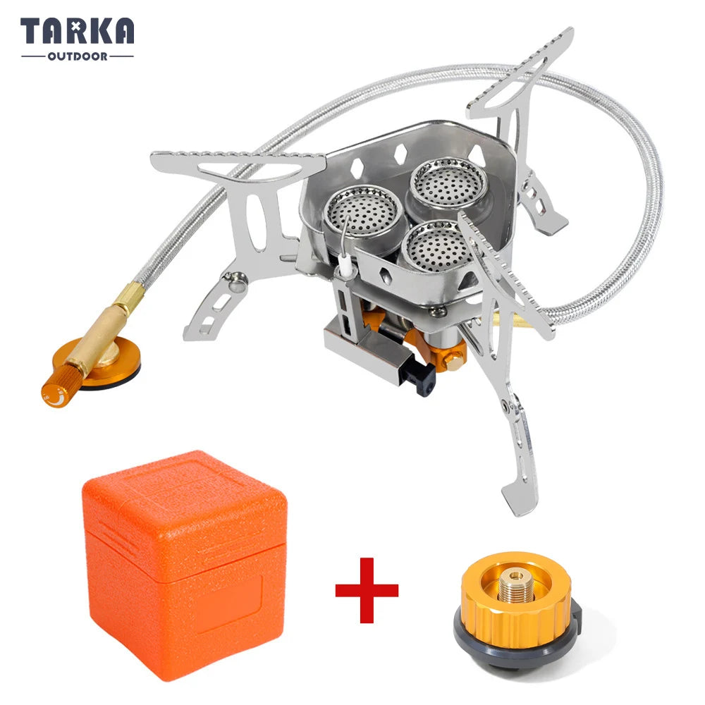 3-Head Folding Gas Stove – 5800W Camping Burner