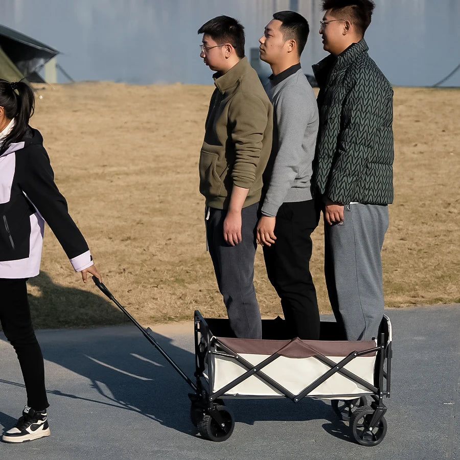 Collapsible Folding Utility Wagon – Heavy-Duty Outdoor Cart