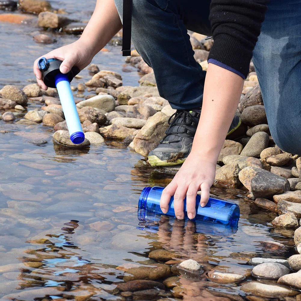 Portable Outdoor Water Filter Straw for Camping & Survival