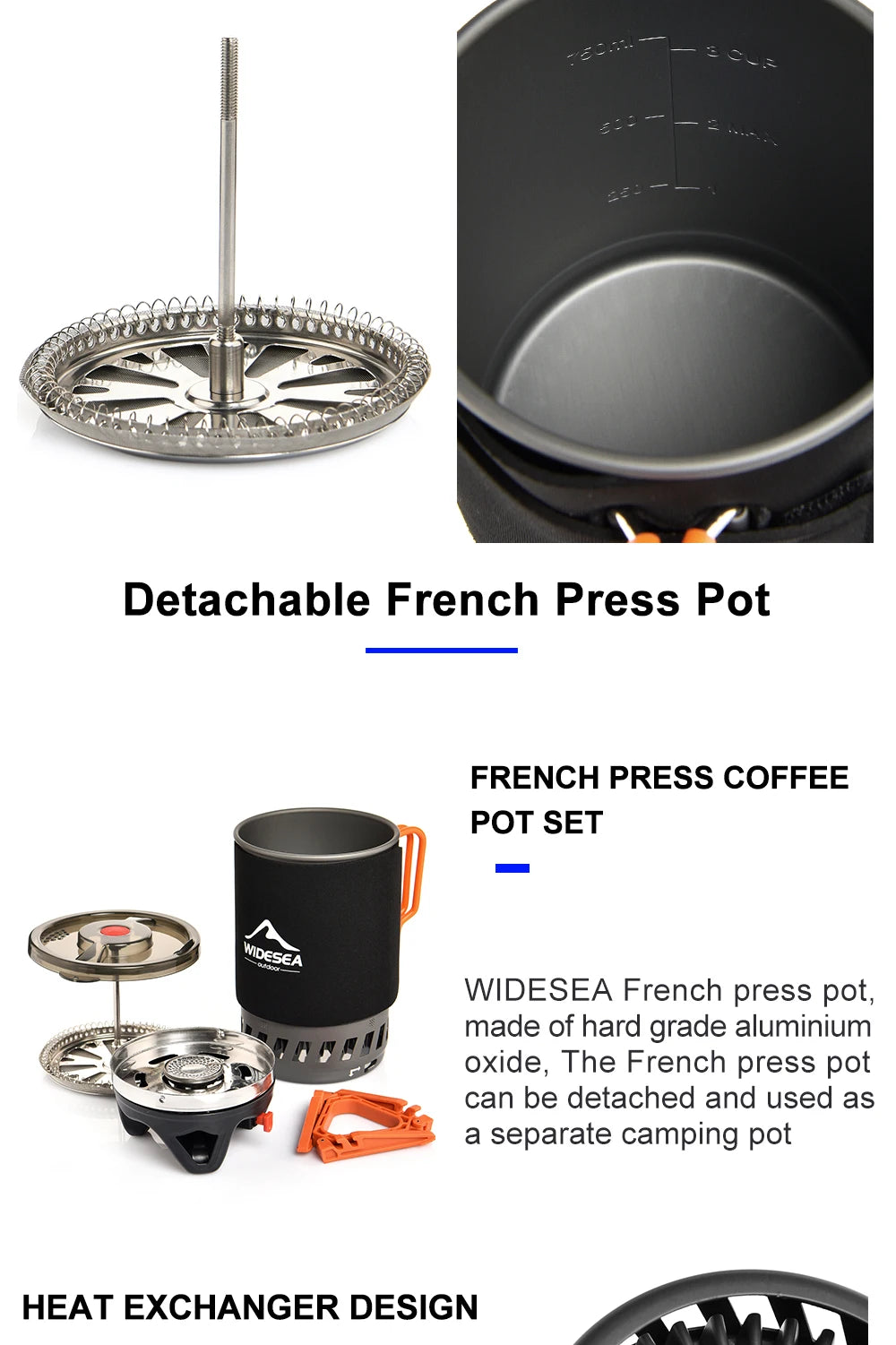 Widesea Camping Cooking System – Stove, Pot & Cookware Set