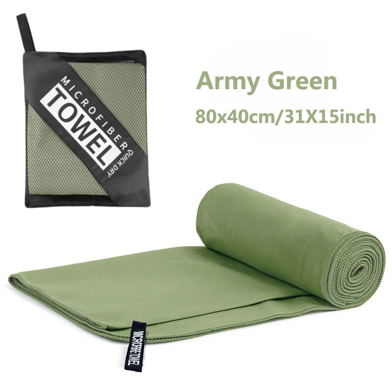 Quick-Dry Microfiber Towel – 40x80cm Lightweight Travel & Sports Towel