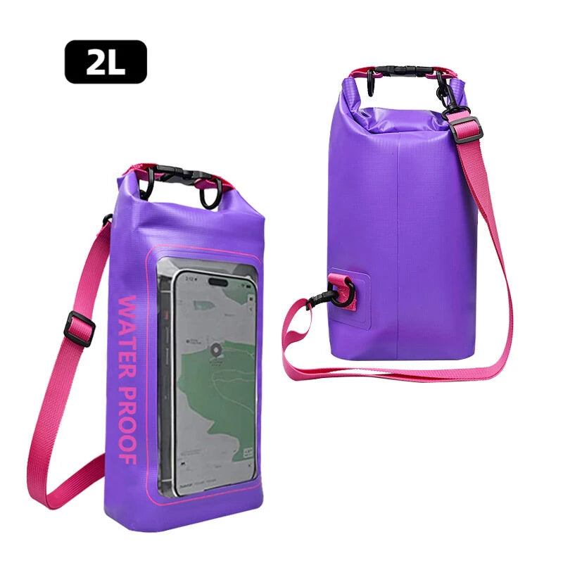 Waterproof Dry Bag with Touchscreen – 2L/5L for Outdoor Sports