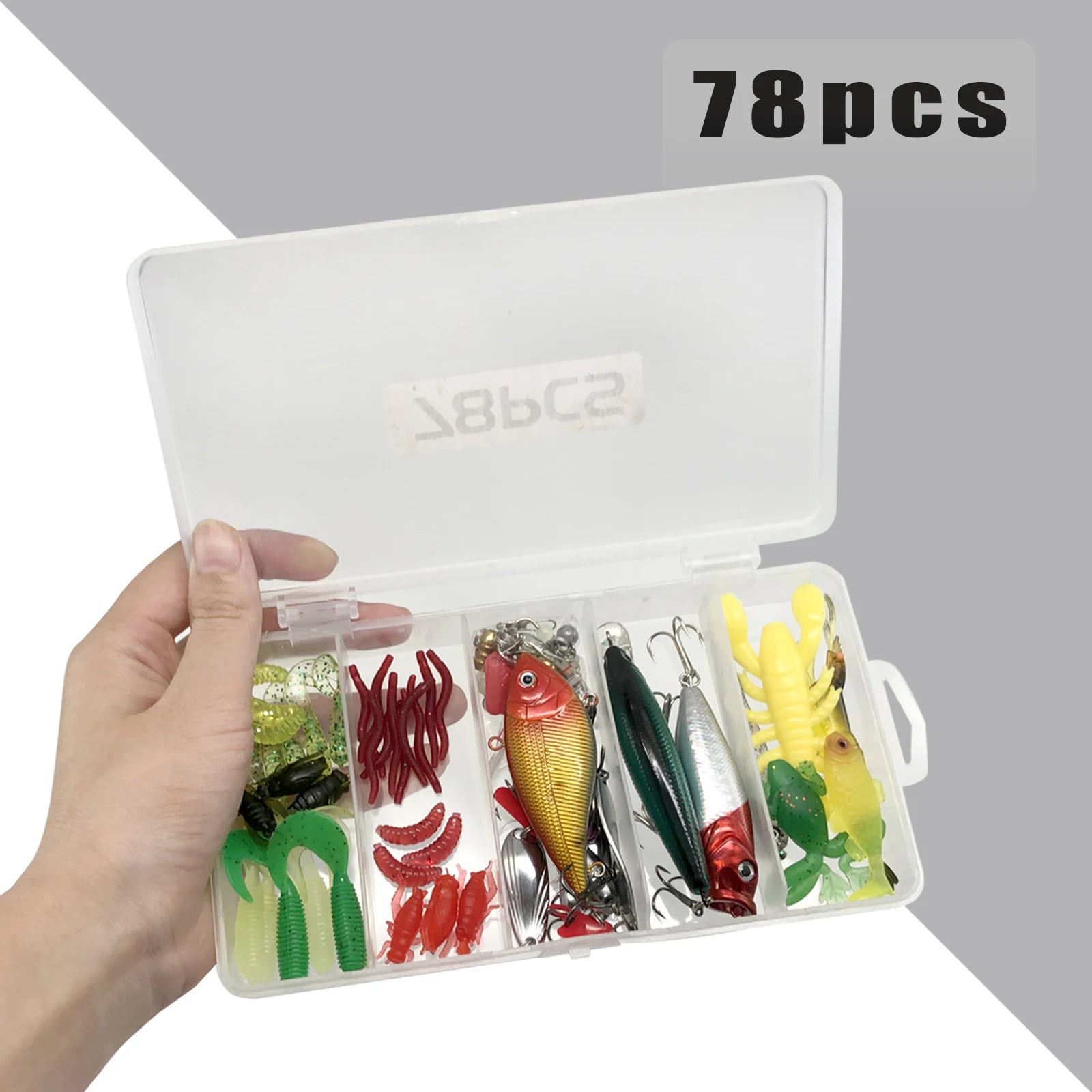 Fishing Lures Kit – 78/122/284PCS Tackle Set
