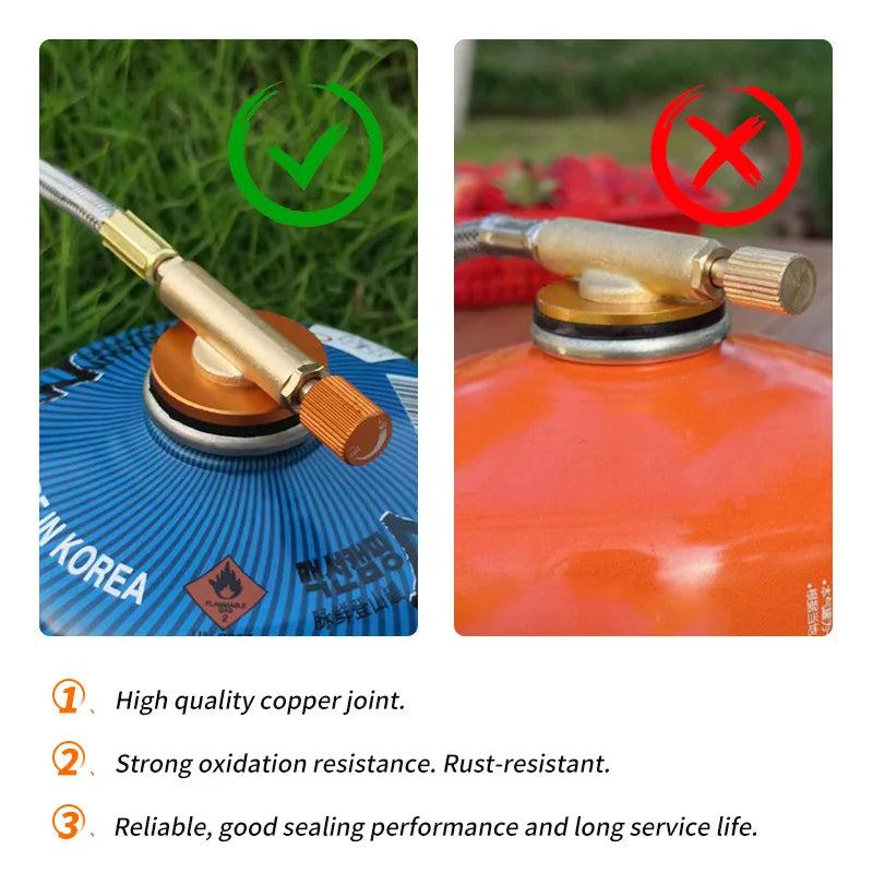 3-Head Folding Gas Stove – 5800W Camping Burner