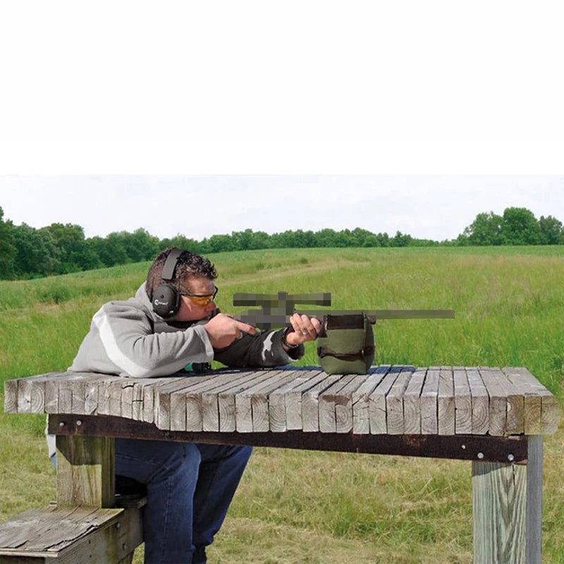Front & Rear Rifle Shooting Rest Bags – Unfilled Tactical Gun Support